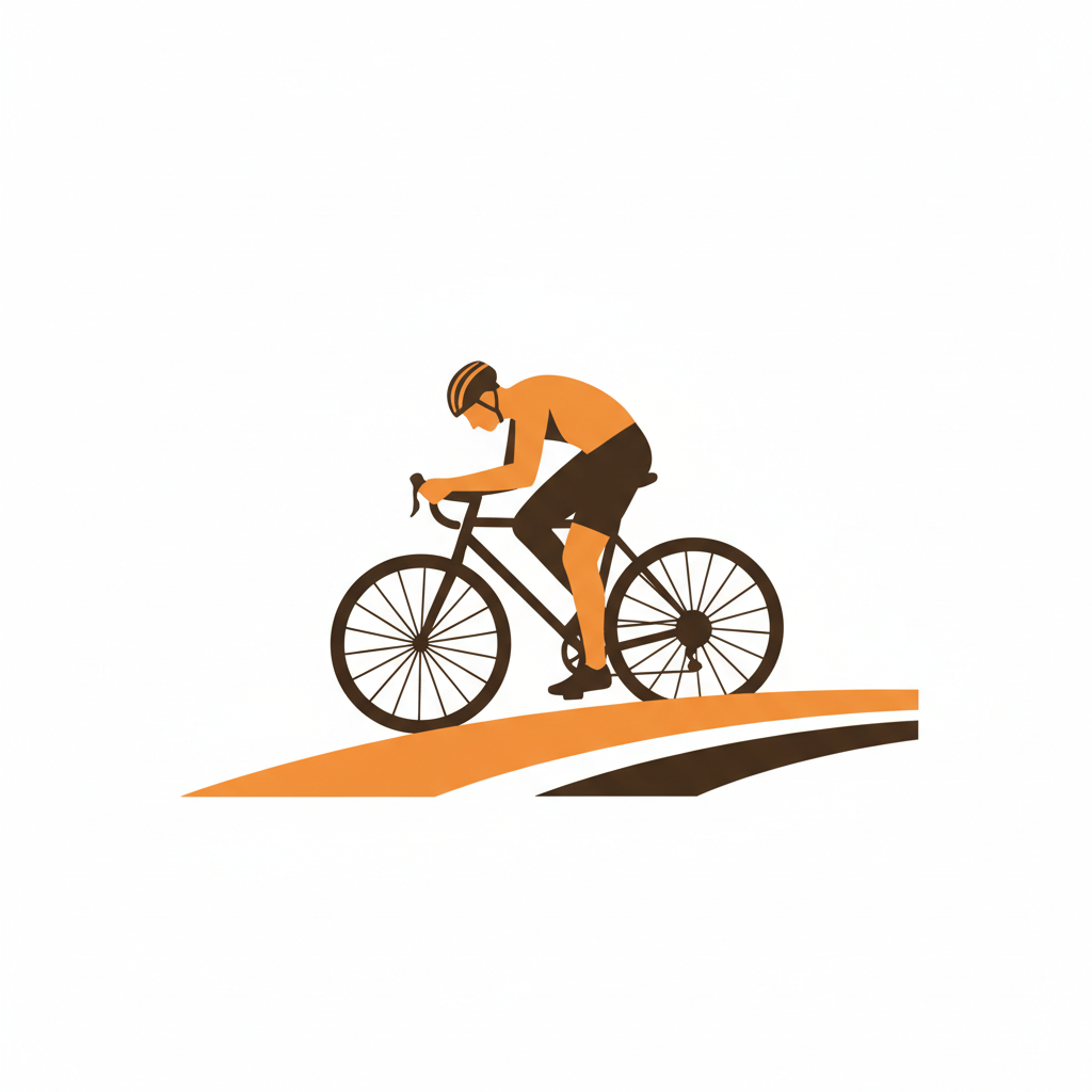 Illustration : cycliste qui vérifie son matériel avant une sortie gravel